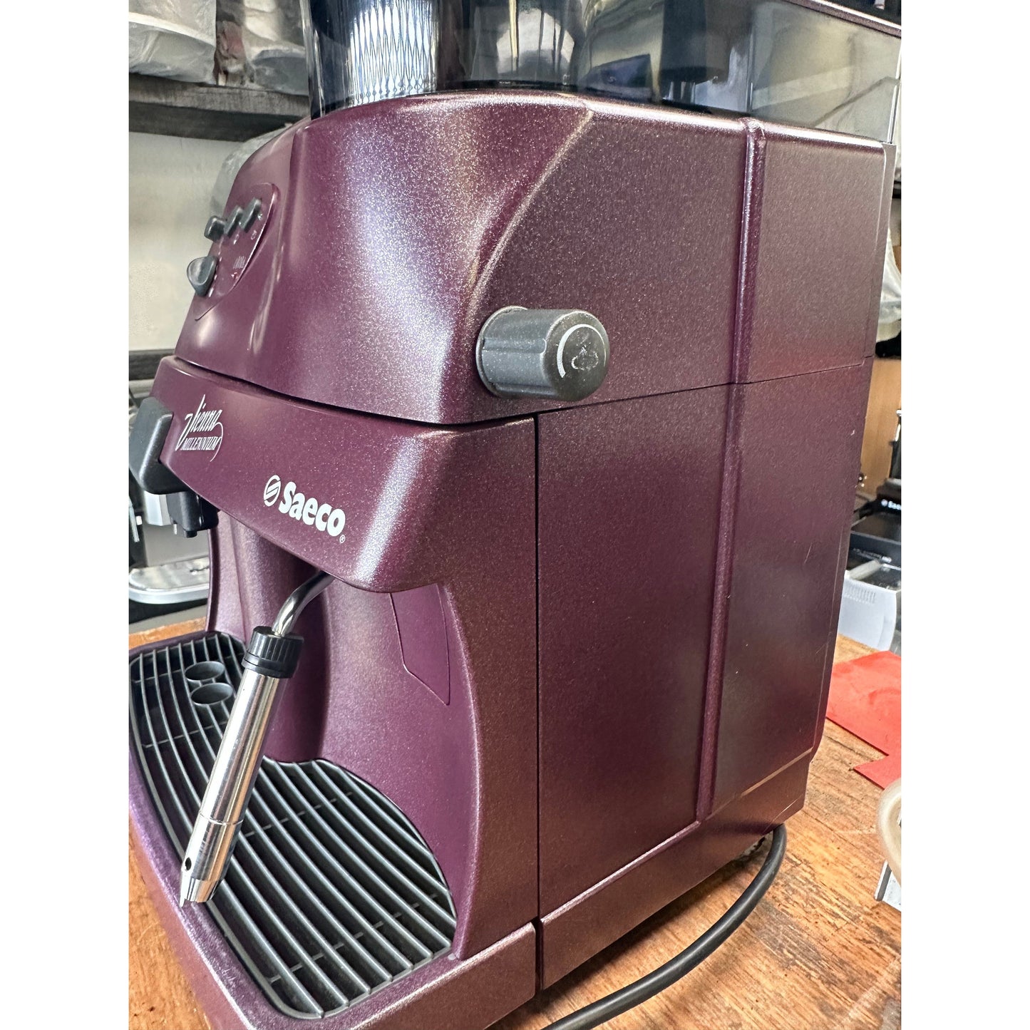 Saeco Vienna Bean to Cup Coffee Machine - Retro Purple - Preloved