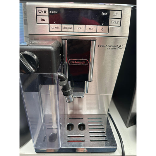 De'Longhi Prima Donna XS Deluxe Automatic Coffee Machine - Preloved - Includes 6 months Service Warranty