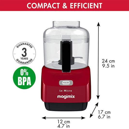 Magimix Le Micro Food Processor Red