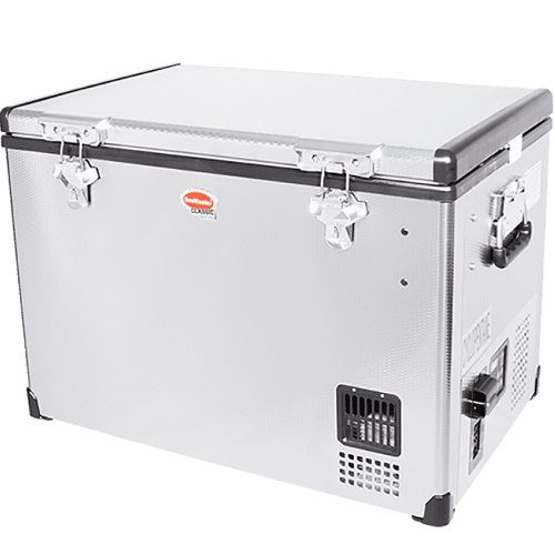 SnoMaster - 60L Single Compartment Portable Fridge/Freezer AC/DC - Stainless Steel