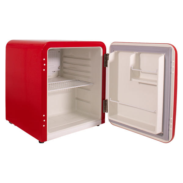Snomaster - 48L Solid Door Counter-Top Retro Beverage Cooler - Red